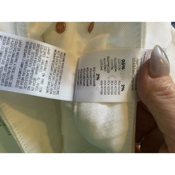 NWT Mother Denim Looker Ankle Fray in Glass Slipper (White) Size 26 - Picture 11 of 14